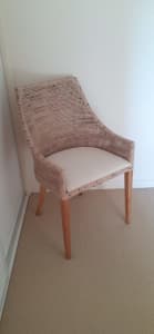 Charlotte Rattan Dining Chairs (6)