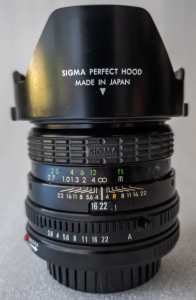 Sigma 28mm f2.8 Canon FD fit manual focus macro to 22cm full frame len