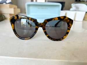 LIKE NEW Karen Walker Number One Tortoiseshell Cats-Eye Sunglasses