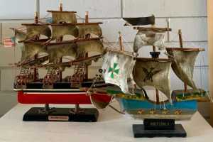 2 x model ships