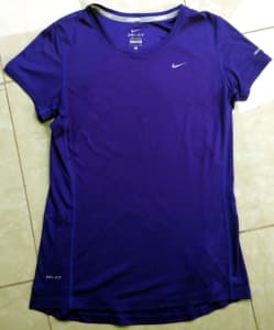 Wanted: Tennis NIKE violet T-shirt and WILSON blue T-shirt, size S, 2pcs $15