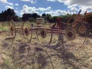 Hay wheel rake four wheel