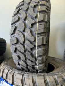 Brand new 285/70R17 LT mud terrain tyres