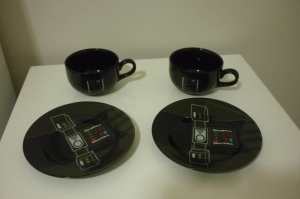 star wars cup and saucer set NEW x 2