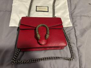 Gucci Dionysus Mini Leather Bag Red
