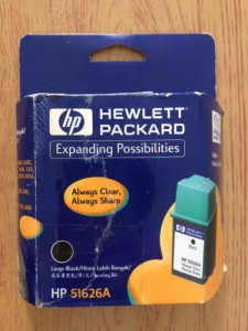 Never Used HP Hewlett Packard 40 mL Large Black 51626A Ink Cartridge