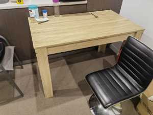 Wood dining table 1 year old