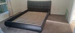 Queen Leather Bed Base