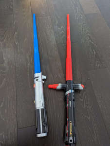 Star War 2 Sword sale together, used condition