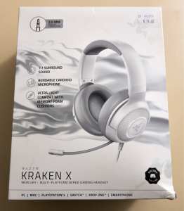 Razer Kraken X Mercury for Console Multi-Platform Wired Gaming Headset