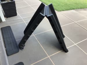 Potable folding dog ramp