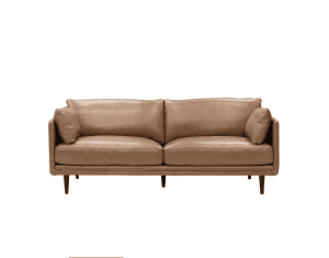 James Lane Lennox Mali Tan Leather 3 seater sofa