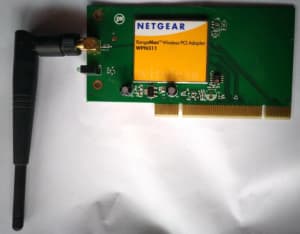 Netgear 32-bit RangeMax Wireless PCI adapter WPN311 card with antenna