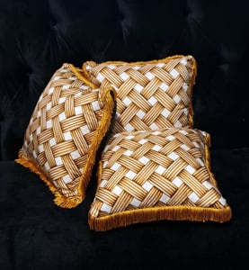 Black and Gold Cushions 