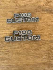 Ford f-100 cab badges