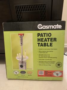 Patio Heater Glass Table only $49! 