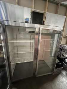 2 door commercial display fridge