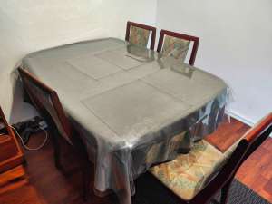 4 Chairs Solid Jarrah Dinning table