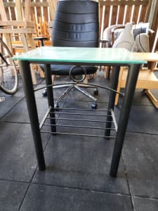 Black Powdercoated Wrought Iron Table
