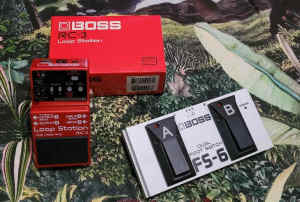 Boss Rc3 looper and Duel footswitch FS6