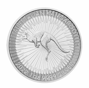 2022 Australian Kangaroo 1oz .9999 Silver Bullion Coin The Perth mint