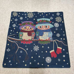 Brand new Christmas Owl single cushion cover