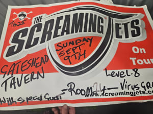 Music poster. Screaming Jets
