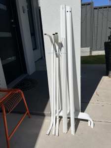 White Clothes Rail/ Clothes Rack IKEA 