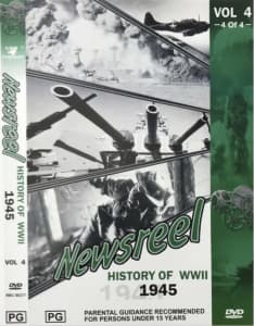 * RRP $40 * 1945 DVD Newsreel History of WW2 Vol 4 B&W Documentary