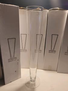 8x Tall Glass Vases