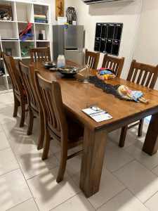 Dining Table plus 7 chairs