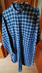 Contare womens medium 12-14 cotton tartan 3 button nightshirt unworn
