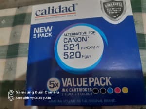 Printer Ink (Calidad 928) for Cannon 521 & 520 - Brand New