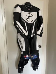 Full leather motorcycle suit