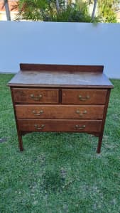 Silky Oak Chest of Drawers