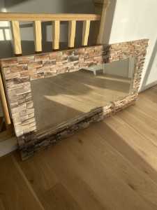 Large Wood Featured Mirror