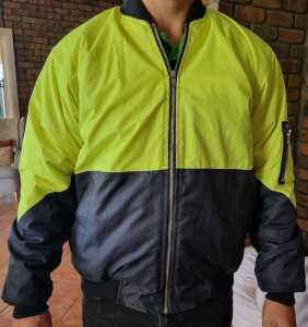 High Vis Two Tone Bomber Jacket Small