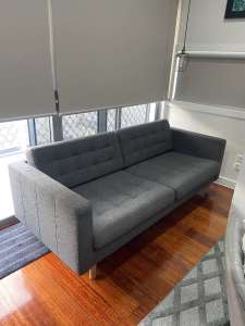 Grey 3 Seater Sofa Couch - Perfect condition
