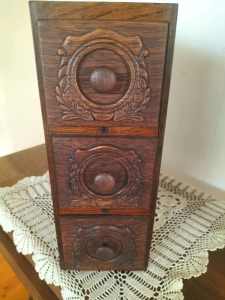 THE 100 YR OLD TREADLE SEWING DRAWERS STACK 3 INC CRADLE 