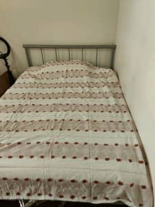 Almost brand new double bed including mattresses for quick sale.