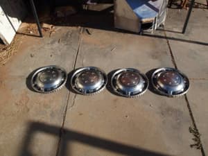 Toyota Crown 1971 - 1975 Hubcaps x 4  13 inch stainless steel