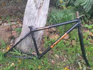 Orange Prestige steel rigid frame and fork size SML MTB/ Gravel
