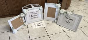 Set of four wedding frames