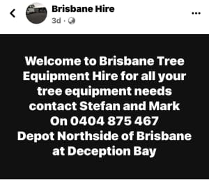 Brisbane Tree Equipment Hire