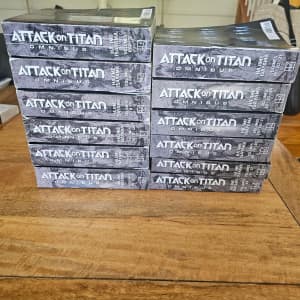 Attack on Titans Omnibus Vol 1-34 (12 books)