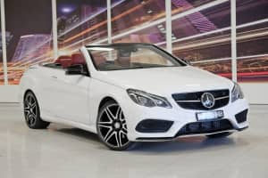 2016 Mercedes-Benz E-Class A207 807MY E250 7G-Tronic + White 7 Speed Sports Automatic Cabriolet