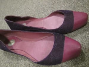 Melissa Flat purple flat shoes ballerina flats size 7 37 Made Brazil