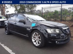 NOW WRECKING - 2010 COMMODORE 3.6LTR 6 SPEED AUTO - STOCK 093853
