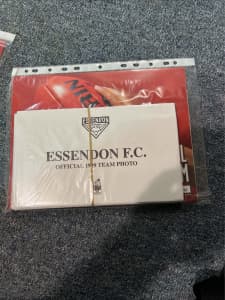 AFL, Essendon stamps and AFL collectors team photos