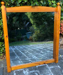 Large Solid Timber Wall Hanging Mirror